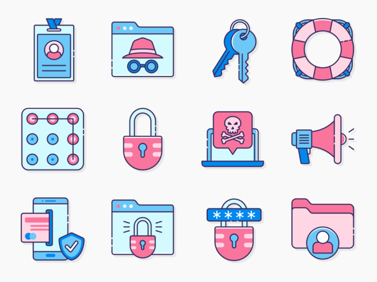 65 Safeguard Icon Set Featured Image