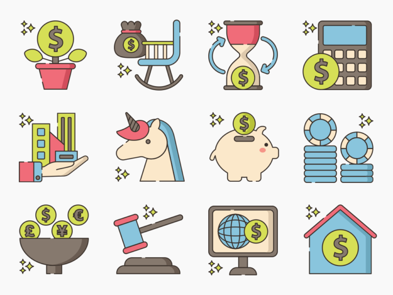 70 Finance Growth Icon Set Featured Image