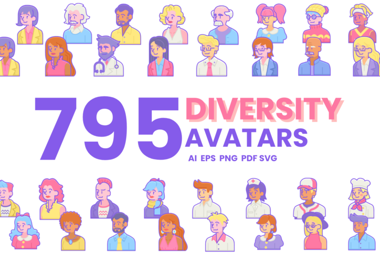 795 Avatar Icon Set