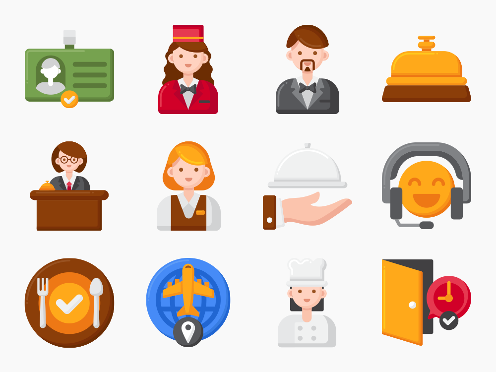 80 Lodging Vector Icons