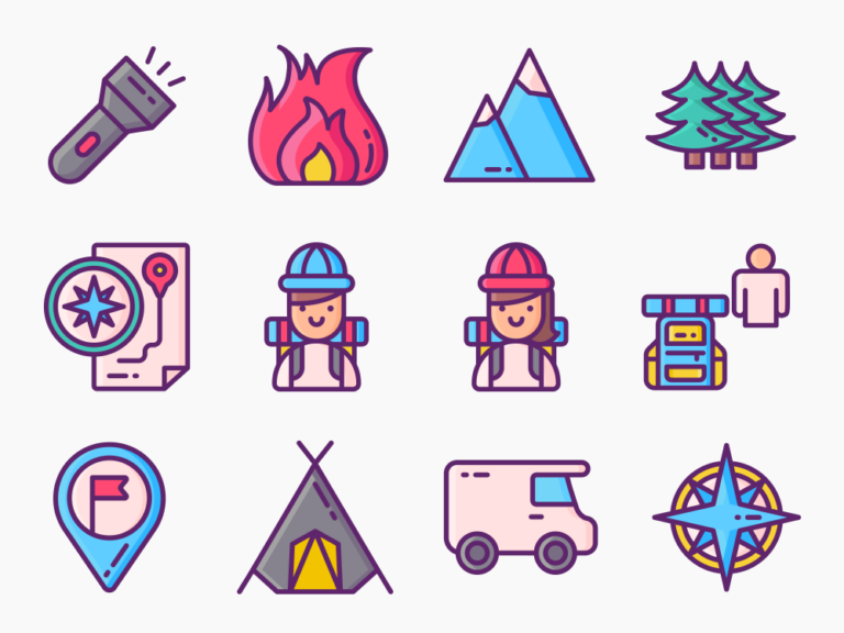 50 Adventure Trip Icon Set Featured Image
