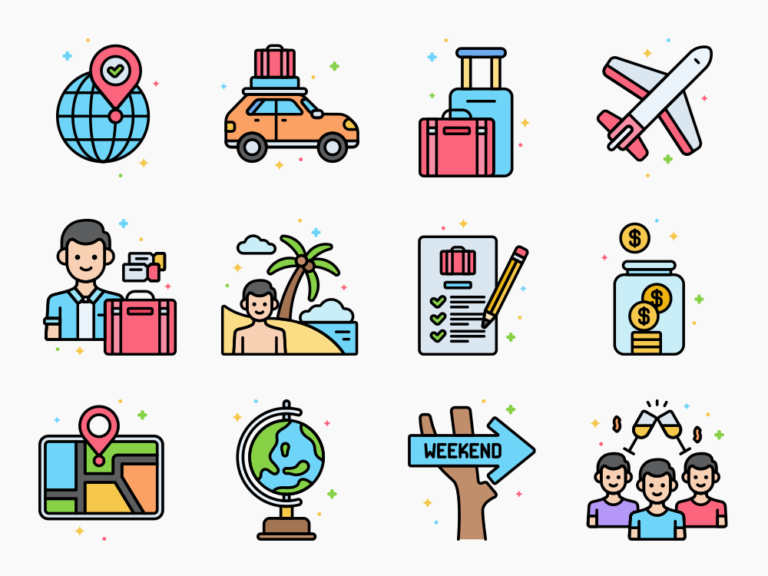 50 Bro Getaway Icon Set Featured Image