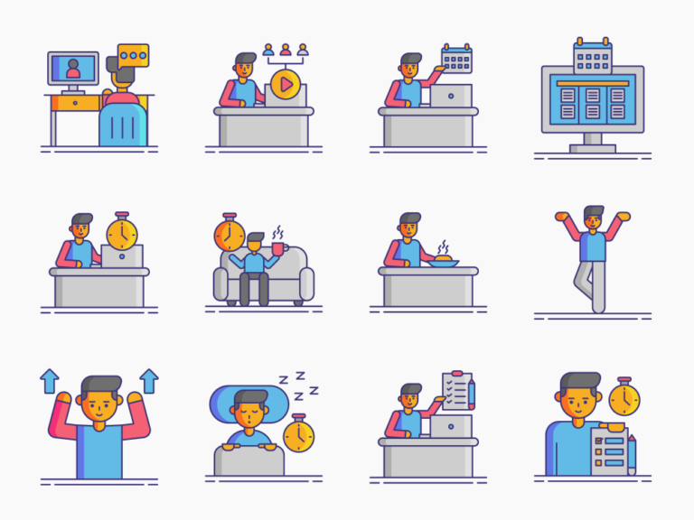 70 Home Office Icon Set Featured Image