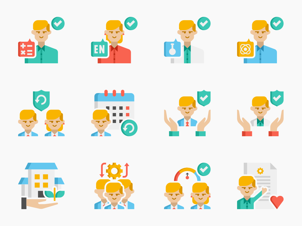 90 School Return Icon Set Featured Image