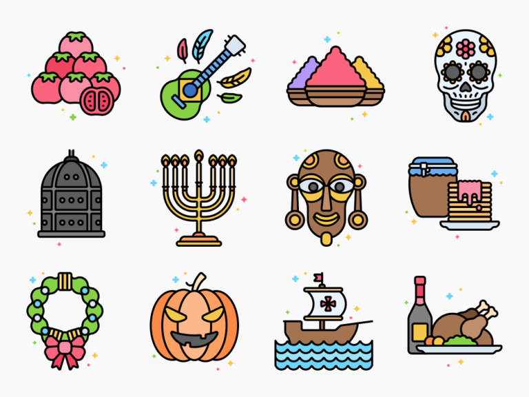 60 Festive Events Icon Set Featured Image