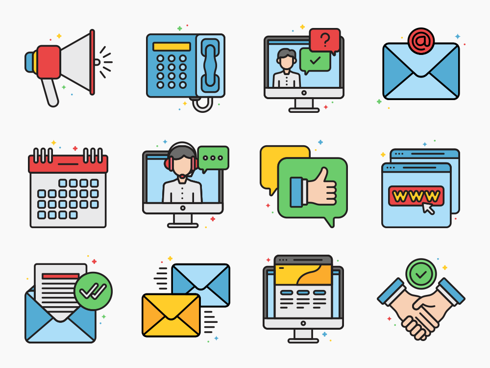 60 Message Us Icon Set Featured Image