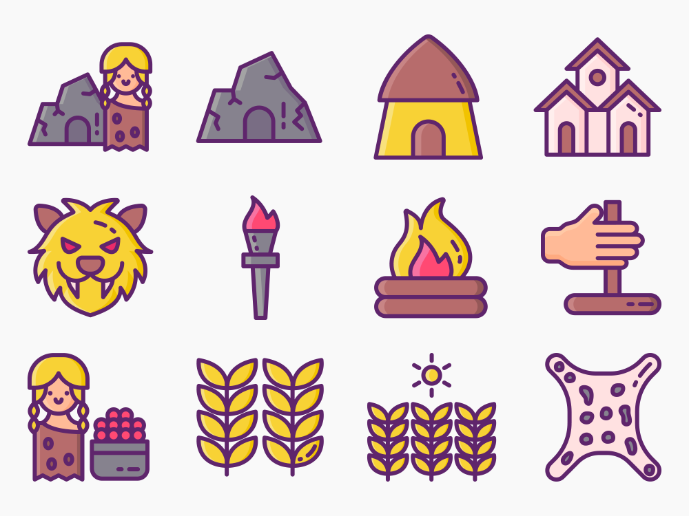 61 Ancient Era Icon Set Featured Image