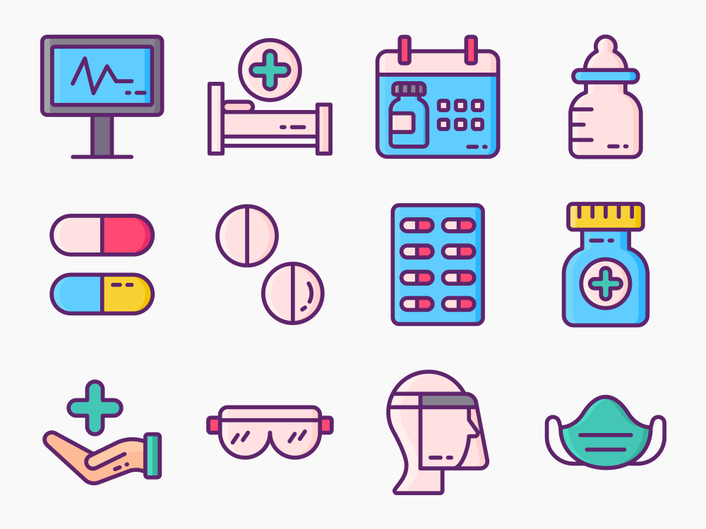70 Clinical Care Icon Set Featured Image