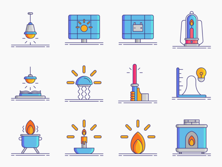 70 Light Design Icon Set Featured Image