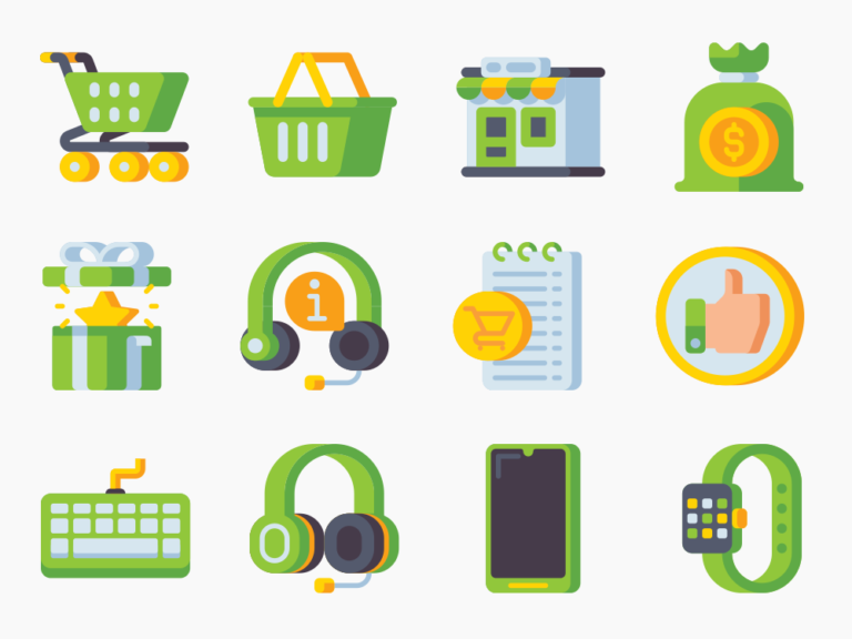 50 Tech Retail Icon Set Featured Image