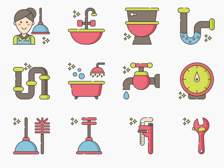 65 Plumbing Systems Icon Set Featured Image