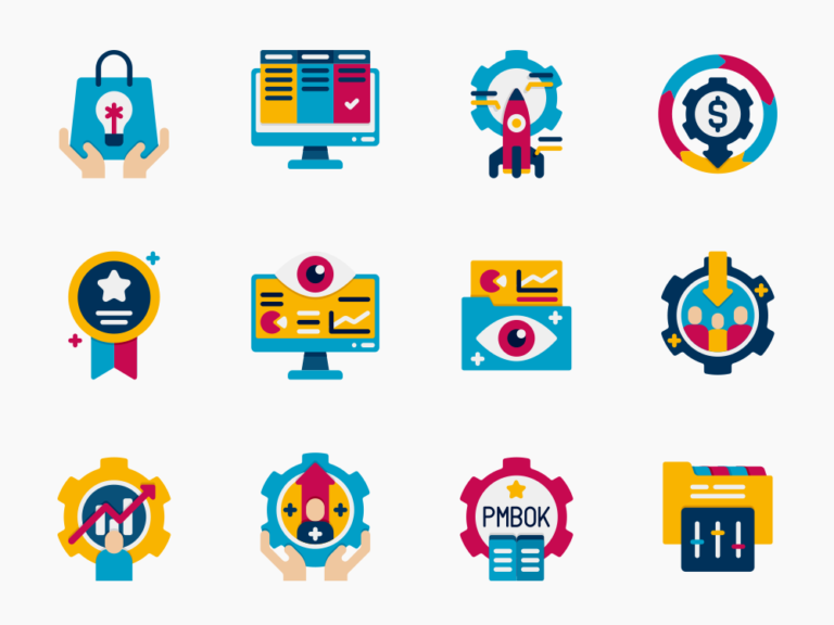 80 Project Workflow Icon Set Featured Image