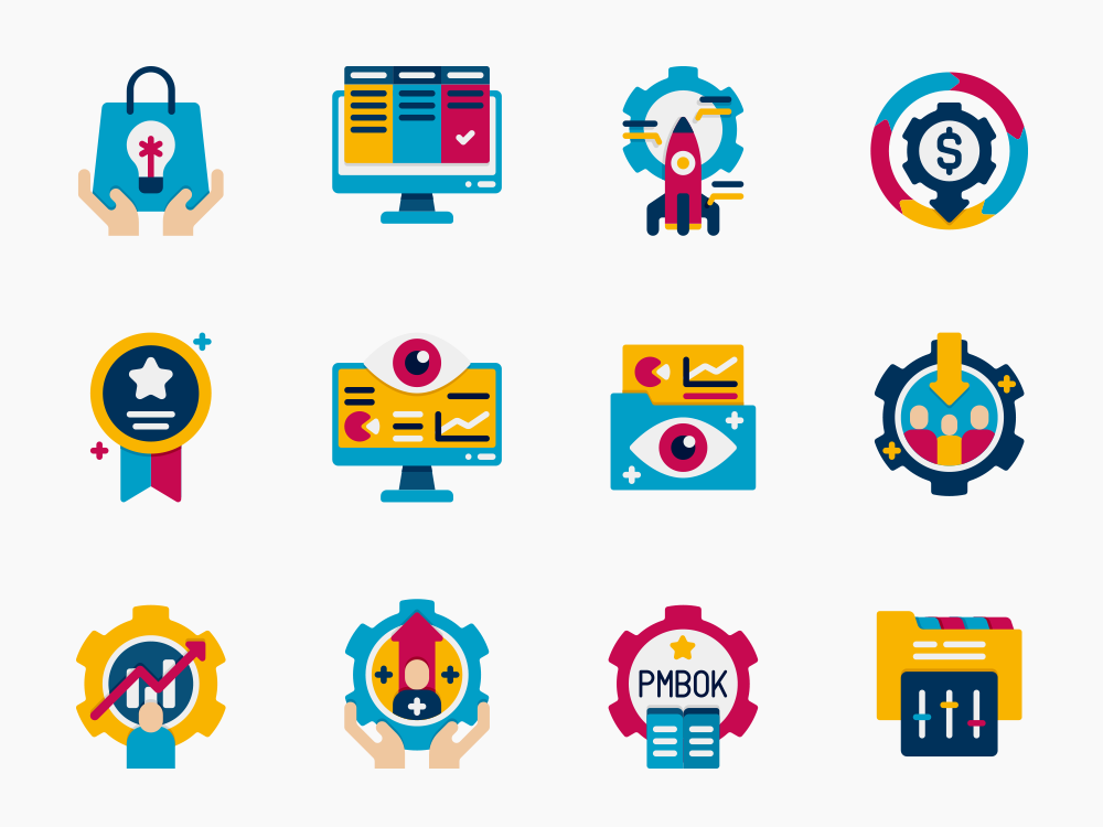 80 Project Workflow Icon Set Featured Image