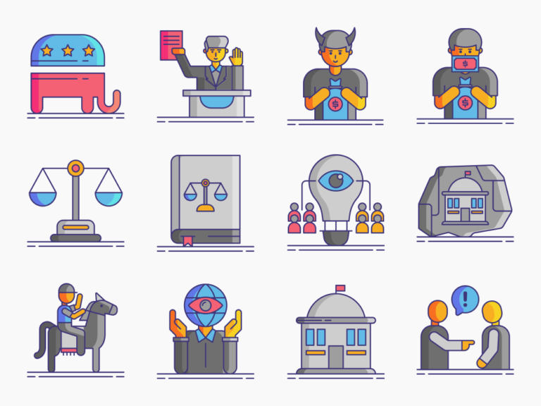 90 Public Affairs Icon Set Featured Image