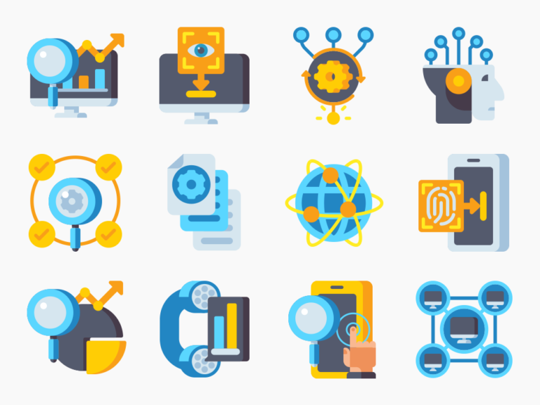 110 Large Data Icon Set Featured Image