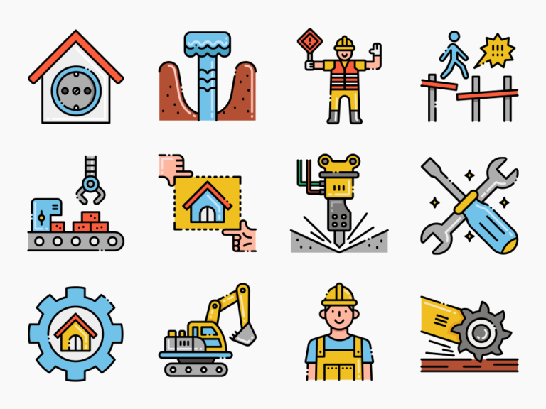 80 Building and Architecture Icon Set Featured Image