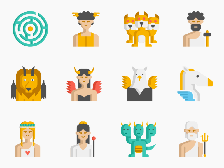 84 Mythic Beasts Icon Set Featured Image