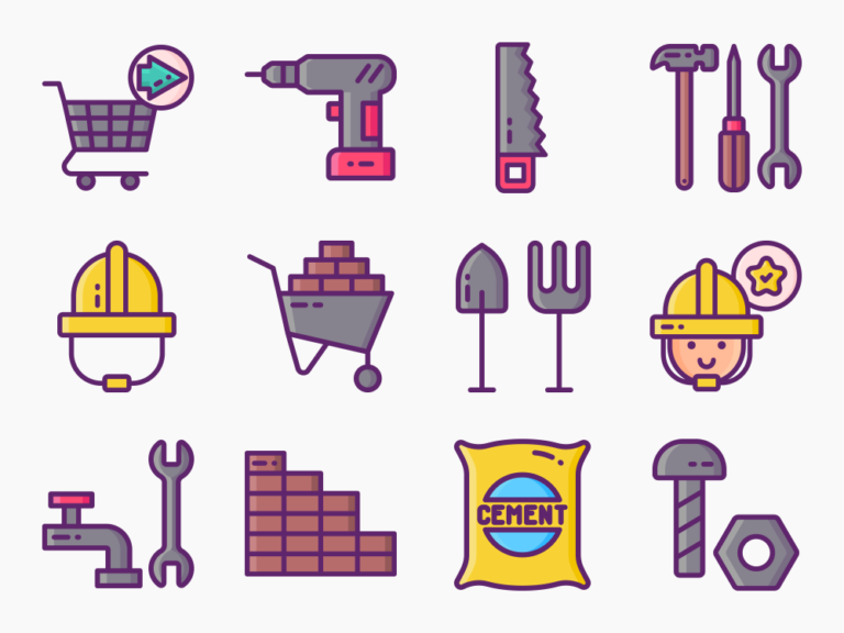 50 Hardware Store Icon Set Featured Image
