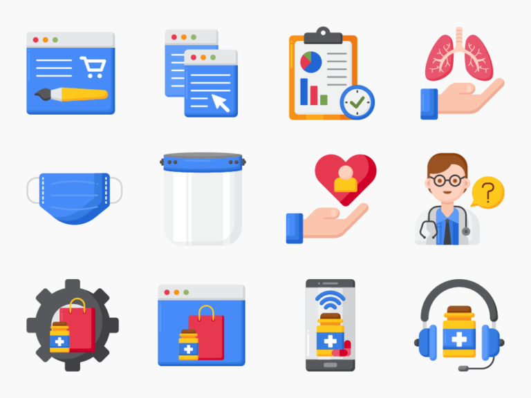 50 Medical Retail Icon Set Featured Image