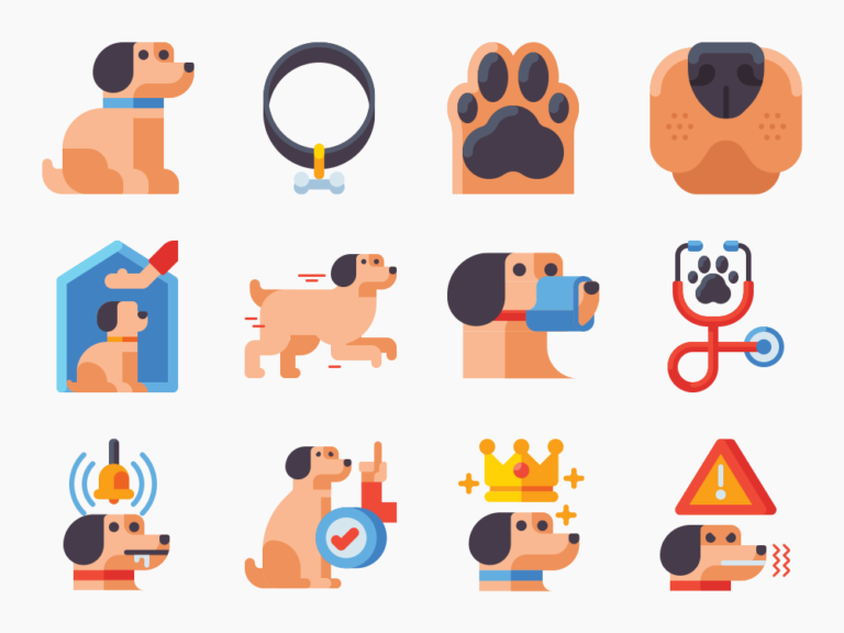 75 Canine Training Icon Set Featured Image