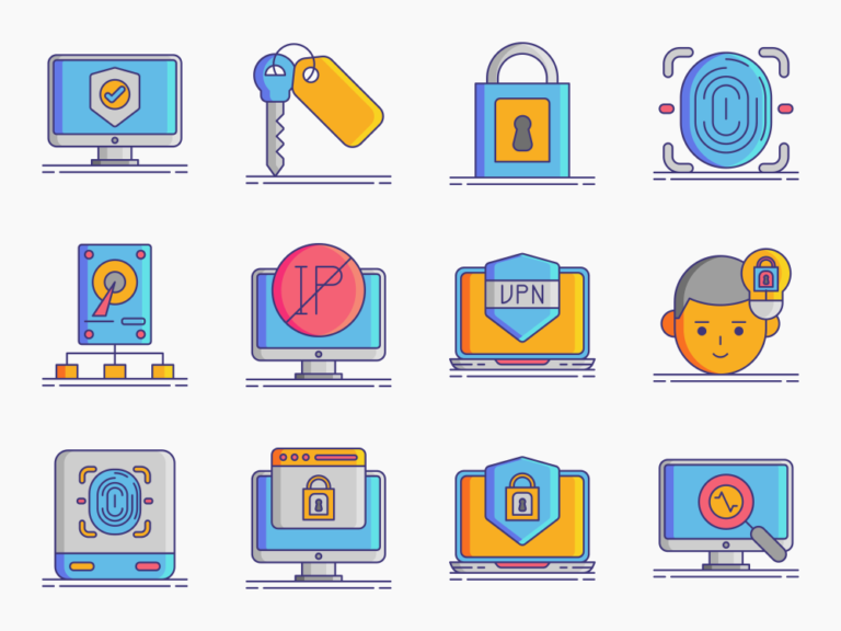 80 Confidentiality Icon Set Featured Image