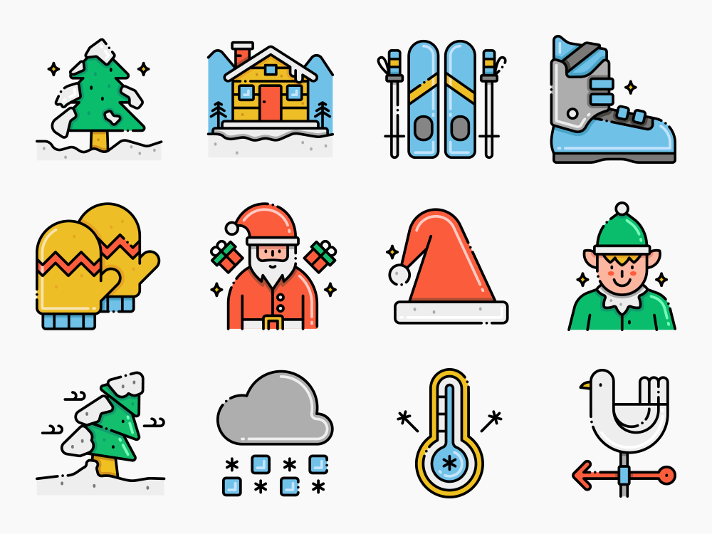 85 Cold Season Icon Set Featured Image
