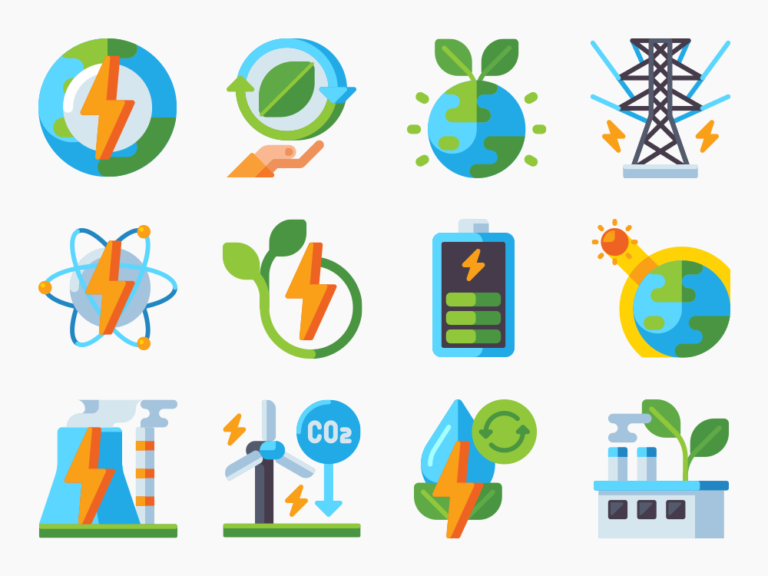 85 Renewable Energy Icon Set Featured Image