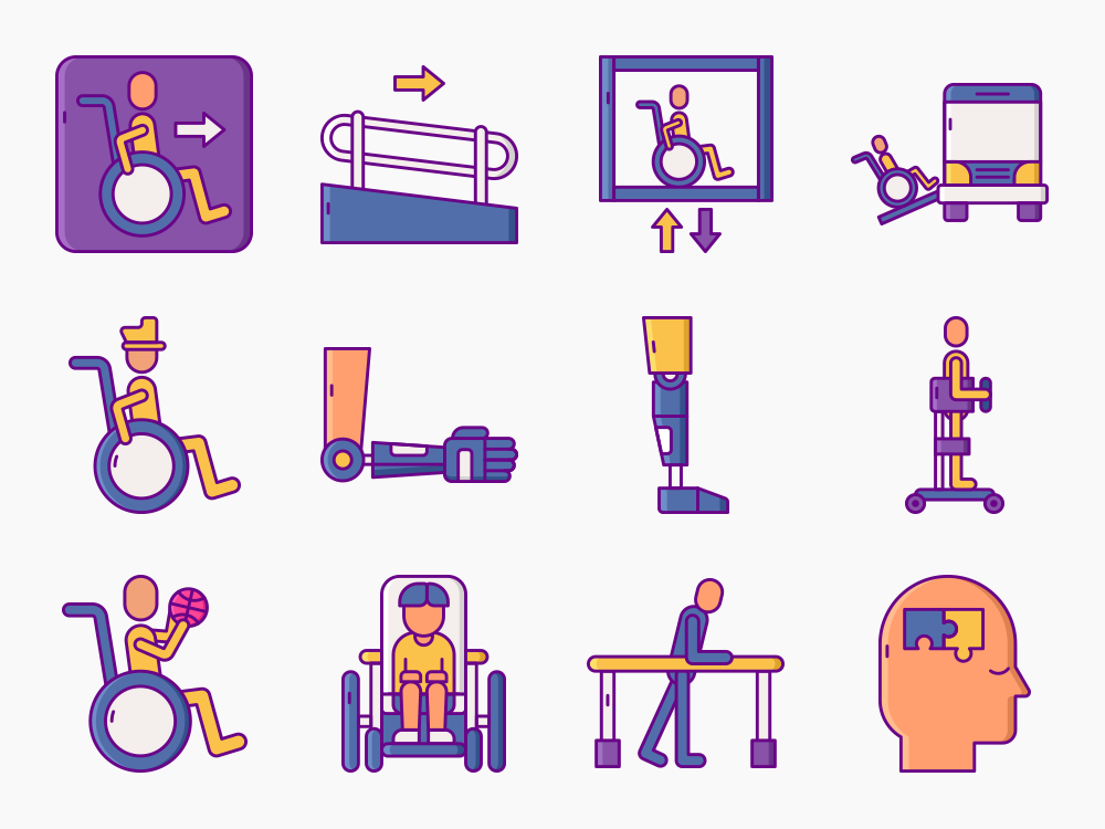 55 Accessibility Icon Set Featured Image