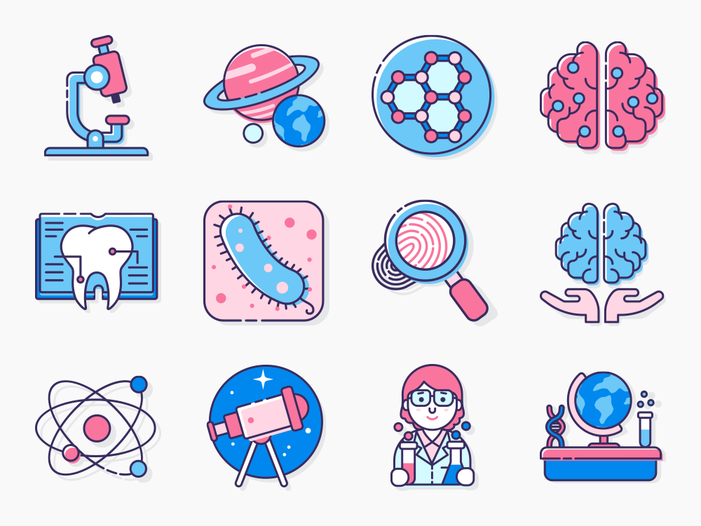 60 General Science Icon Set Featured Image