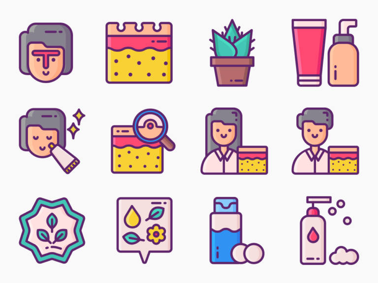 90 Beauty Care Icon Set Featured Image