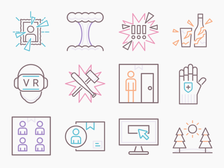 70 Anger Room Icon Set Featured Image