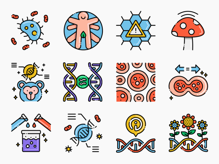 70 Genetic Engineering Icon Set Featured Image