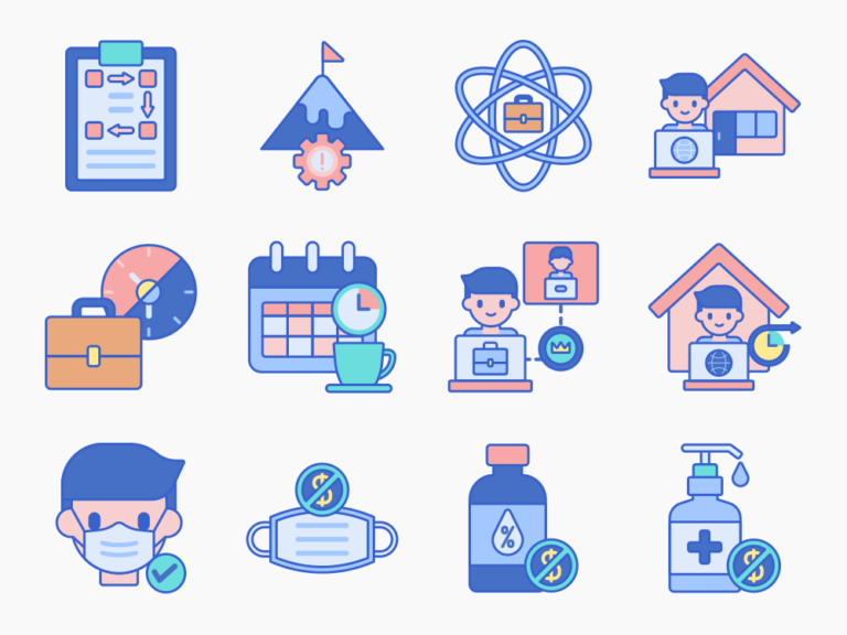 70 Office Reopening Icon Set Featured Image