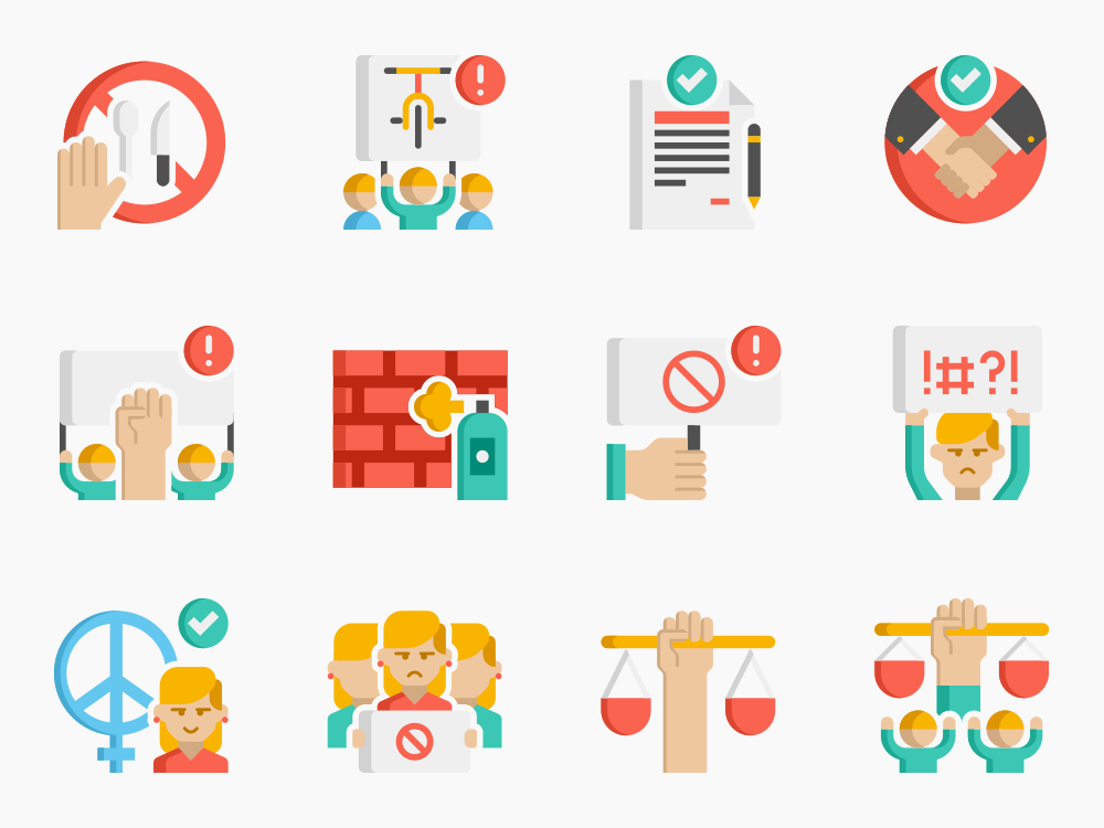 80 Advocacy Icon Set Featured Image
