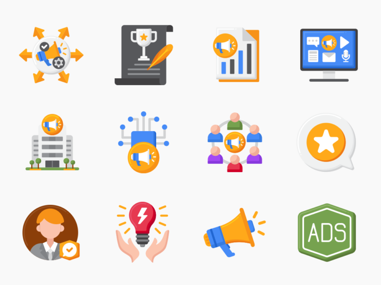 80 Marketing Firm Icon Set Featured Image