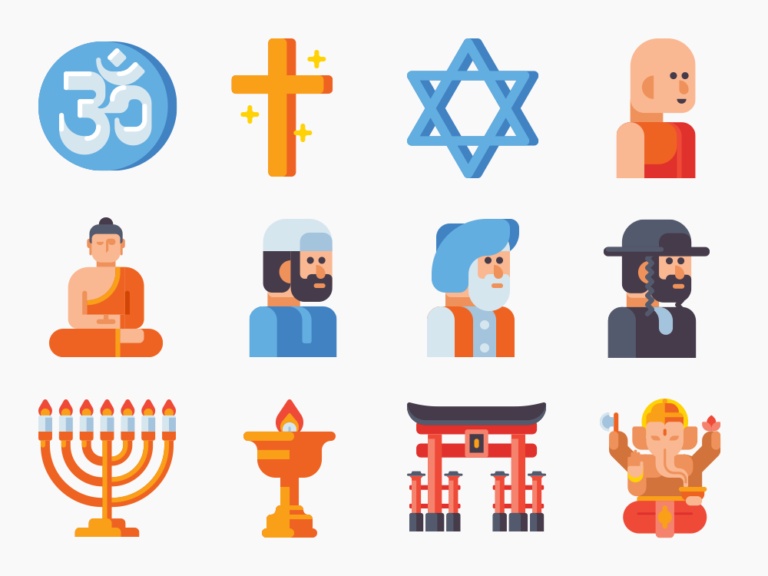 90 Worship Icon Set Featured Image
